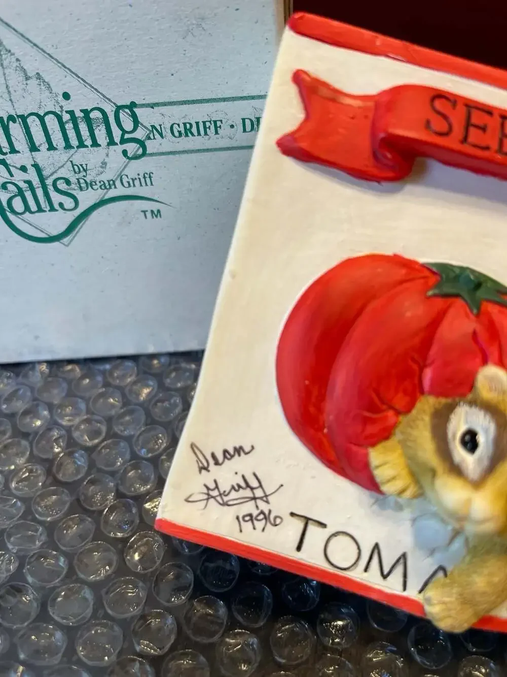 Charming Tails Chauncey Growing Tomatoes Figurine 89607 by Dean Griff